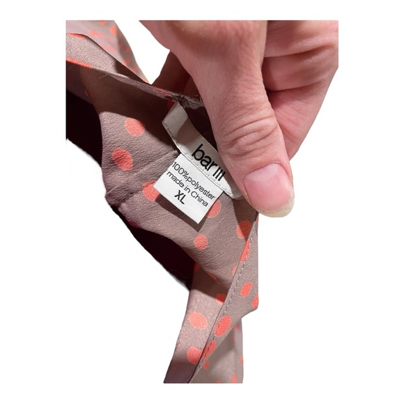 Mauve polka dot synched dress - Picture 5 of 6